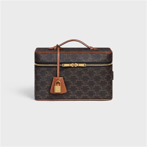 celine travel case|TRAVEL VANITY CASE IN TRIOMPHE CANVAS AND .